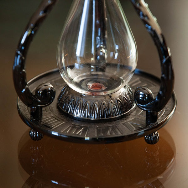 Astrology Hourglass Urn - Elegant Sand Timer for Zodiac Decor, Home Office Feng Shui & Meditation Space