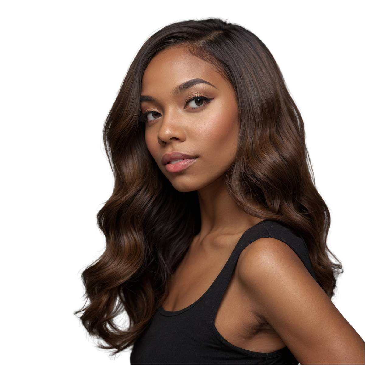 100% Human Raw Dark Brown Straight Hair Bundles for Extensions & Weaves | Natural Virgin Hair for Styling & Daily Wear