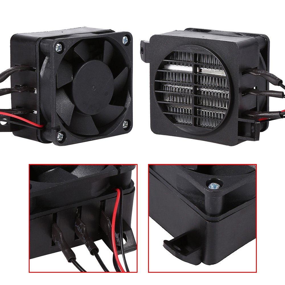 12V 100W PTC Car Fan Air Heater - Energy Saving Constant Temperature Heater for Winter Car Warm-Up & Defrosting