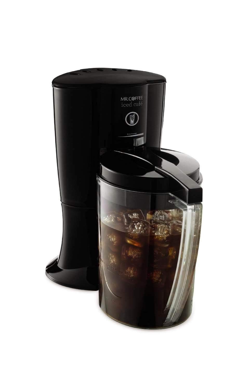 Mr. Coffee BVMC-LV1 Iced Coffee Maker - Fast Brewing for Cold Brew & Iced Coffee, Compact Black Design - Perfect for Home, Office & Outdoor Use