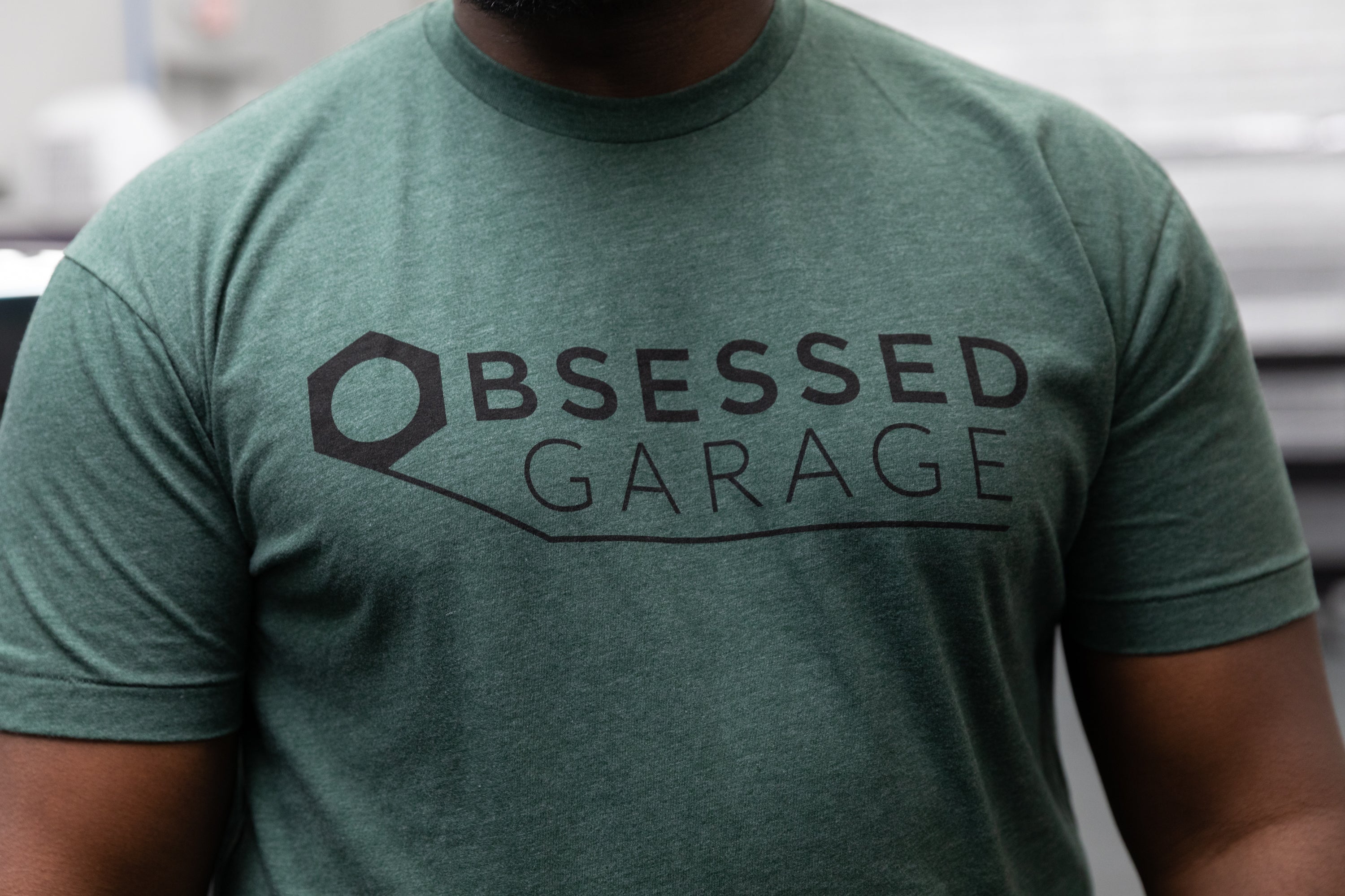 Obsessed Garage Logo T-Shirt - Premium Cotton Unisex Tee for Car Enthusiasts - Perfect for Car Shows, Meetups & Casual Wear
