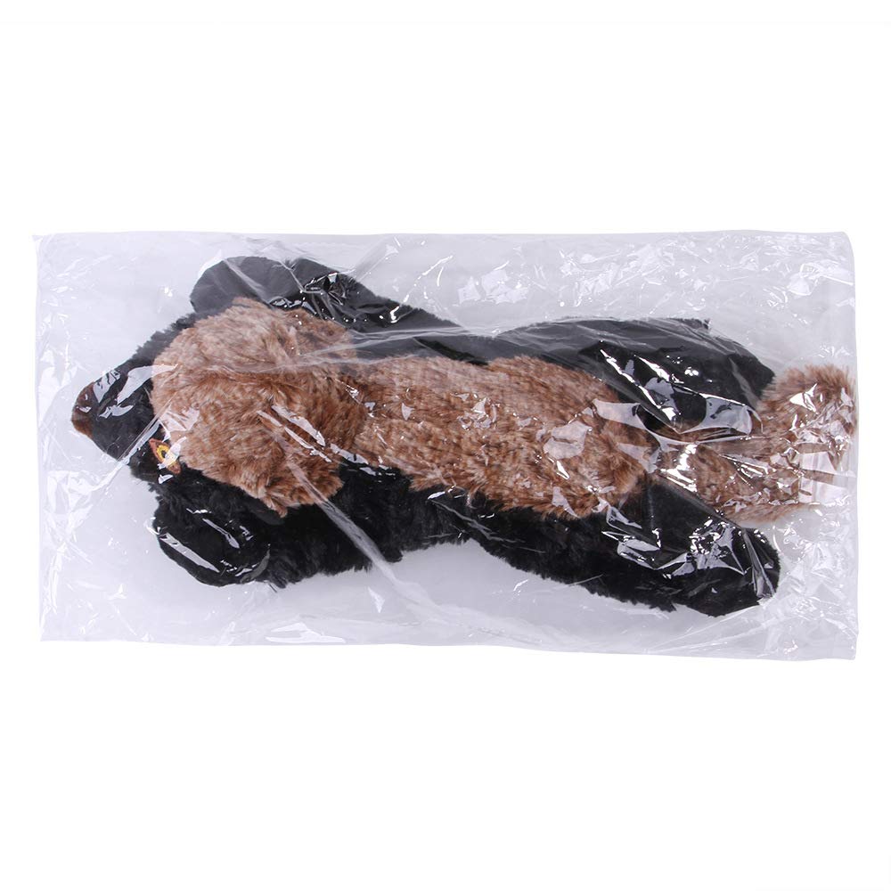 Durable Squeaky Plush Dog Toys for Aggressive Chewers - Interactive Chew Toys for Small, Medium & Large Dogs (Brown Mongoose) | Perfect for Playtime, Training & Anxiety Relief