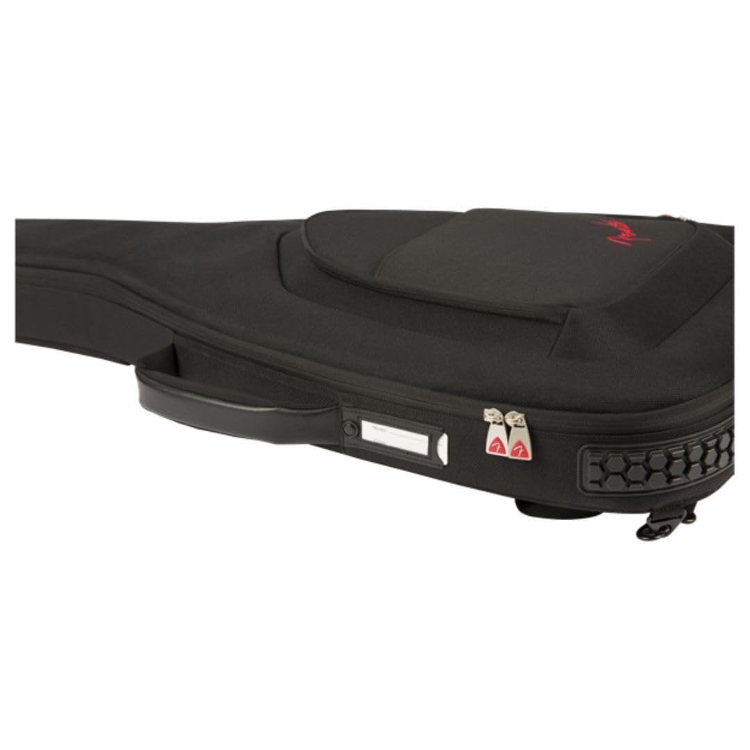 Fender FE1225 Electric Guitar Gig Bag - Black Padded Case for Electric Guitars - Perfect for Travel, Storage & Protection