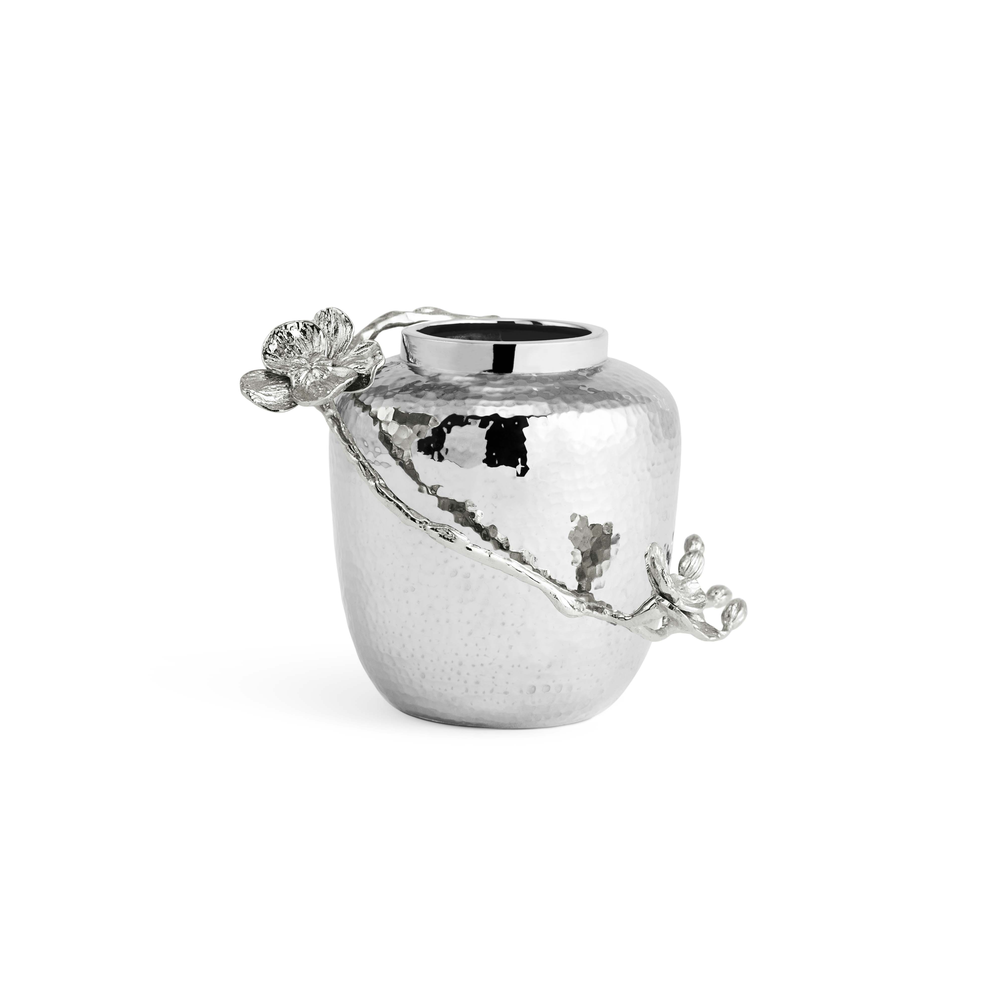 Elegant White Orchid Vase - Modern Ceramic Flower Pot for Home Decor, Wedding Centerpieces & Office Desk Accessories