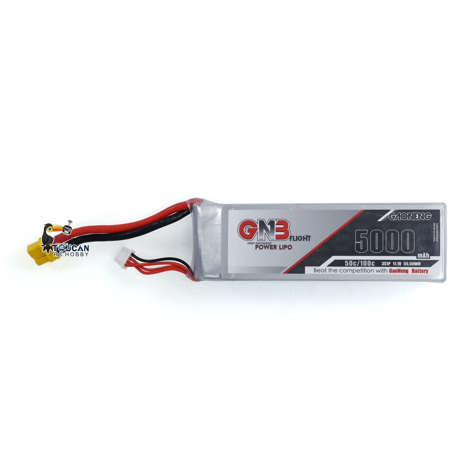 High-Capacity 5000mAh 11.1V 3S Lipo Battery for 1/14 RC Hydraulic Loader & Excavator - Perfect for RC Truck, Car Models & DIY Robotics Projects