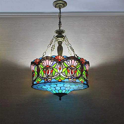 LITFAD Tiffany Style Ceiling Light - 33.46