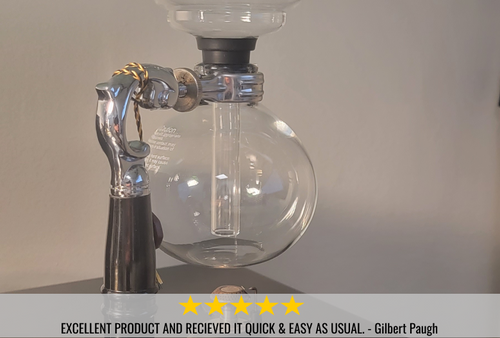 Yama Siphon 3 Cup Glass Tabletop Coffee Maker - Premium Vacuum Coffee Brewer for Home & Office Use - Perfect for Pour Over Coffee Lovers & Specialty Coffee Enthusiasts