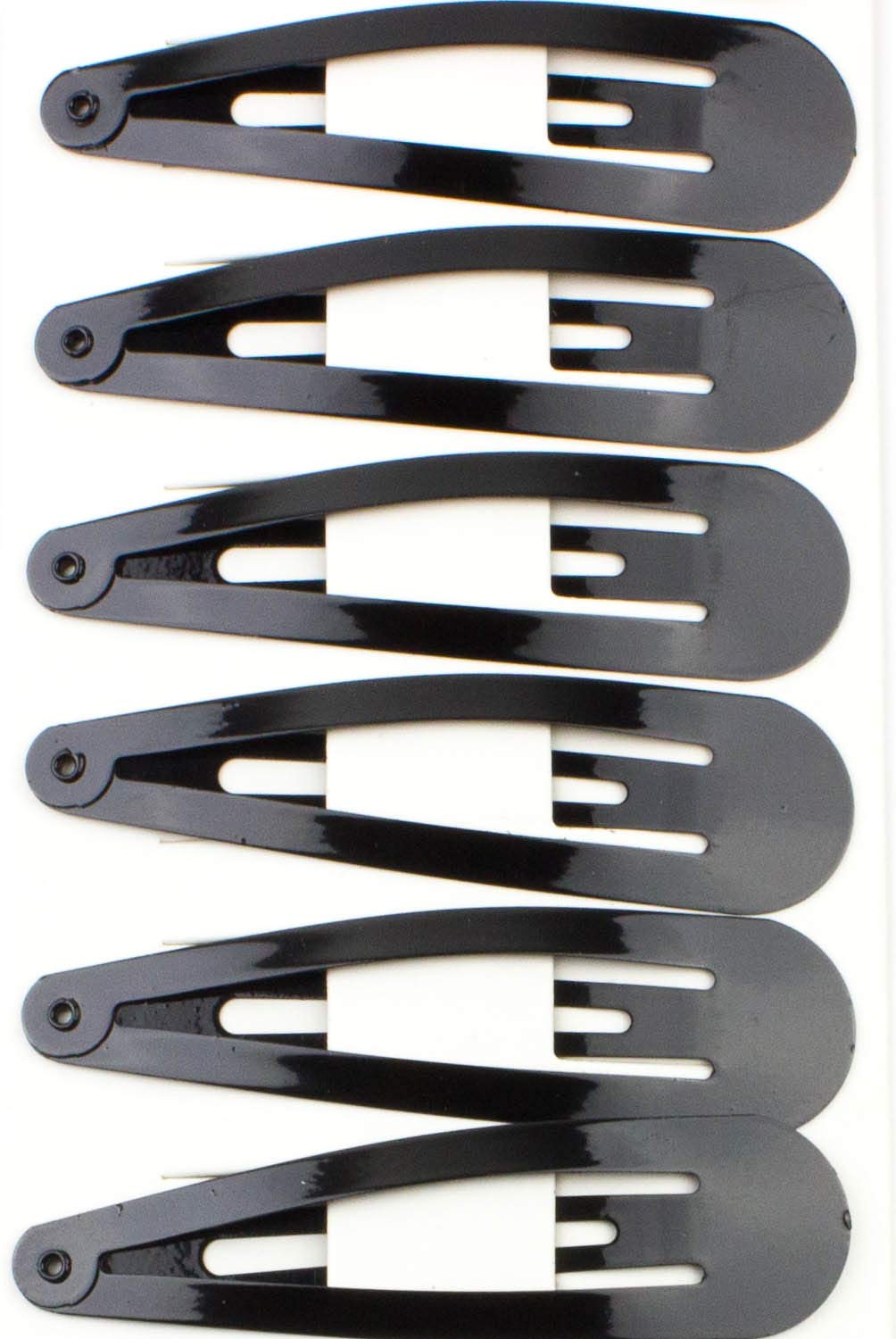 Mytoptrendz® 24-Pack Non-Slip Metal Snap Hair Clips for Girls - 7cm Extra Bendy Barrettes Hair Accessories Set (Black) - Perfect for School, Parties & Everyday Styling