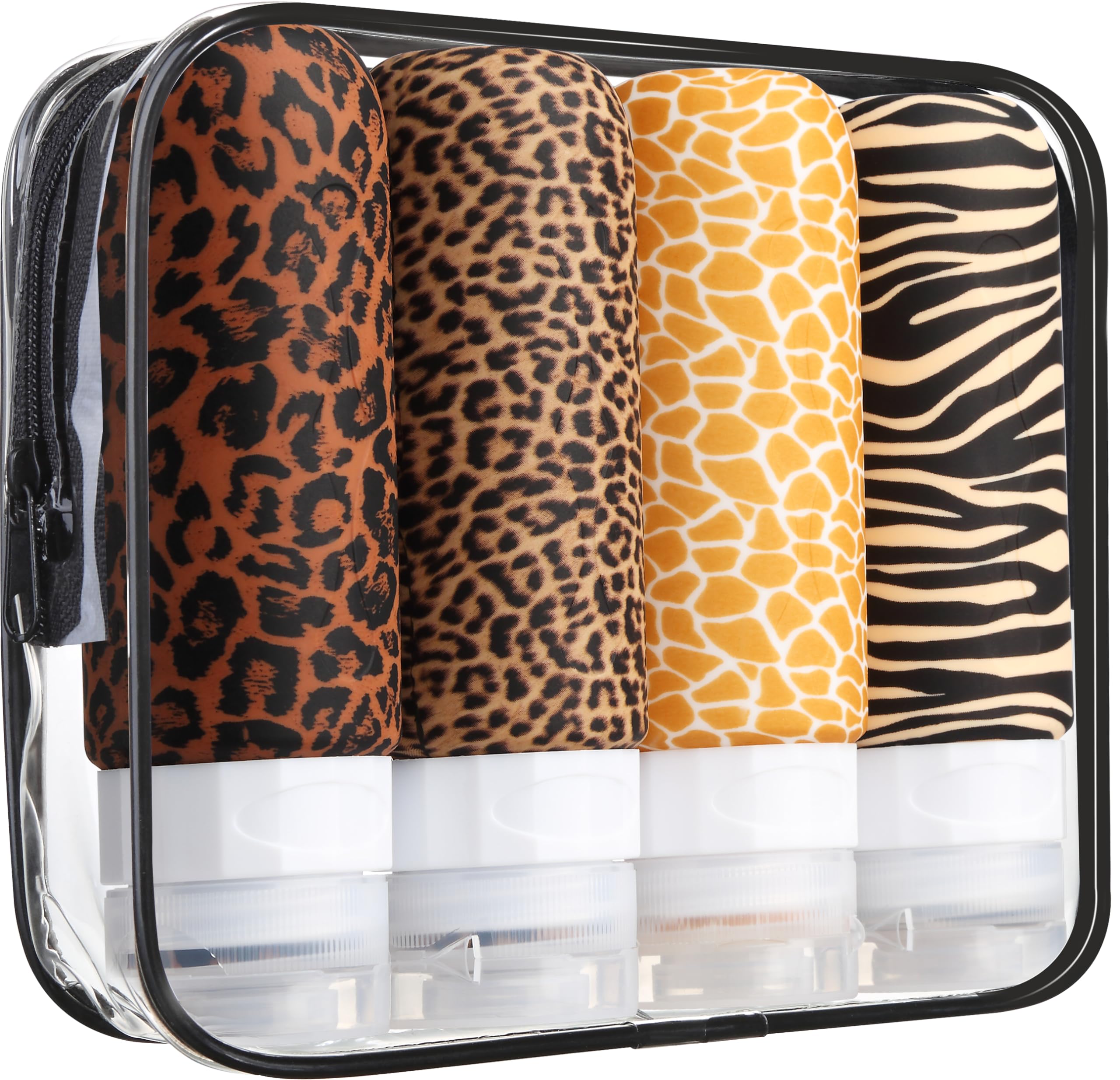 TSA Approved 3oz Travel Bottles for Toiletries - BPA Free Leak Proof Squeezable Containers for Shampoo, Conditioner & Lotion | Portable Travel Accessories for Liquids | Perfect for Air Travel, Gym & Vacation Essentials
