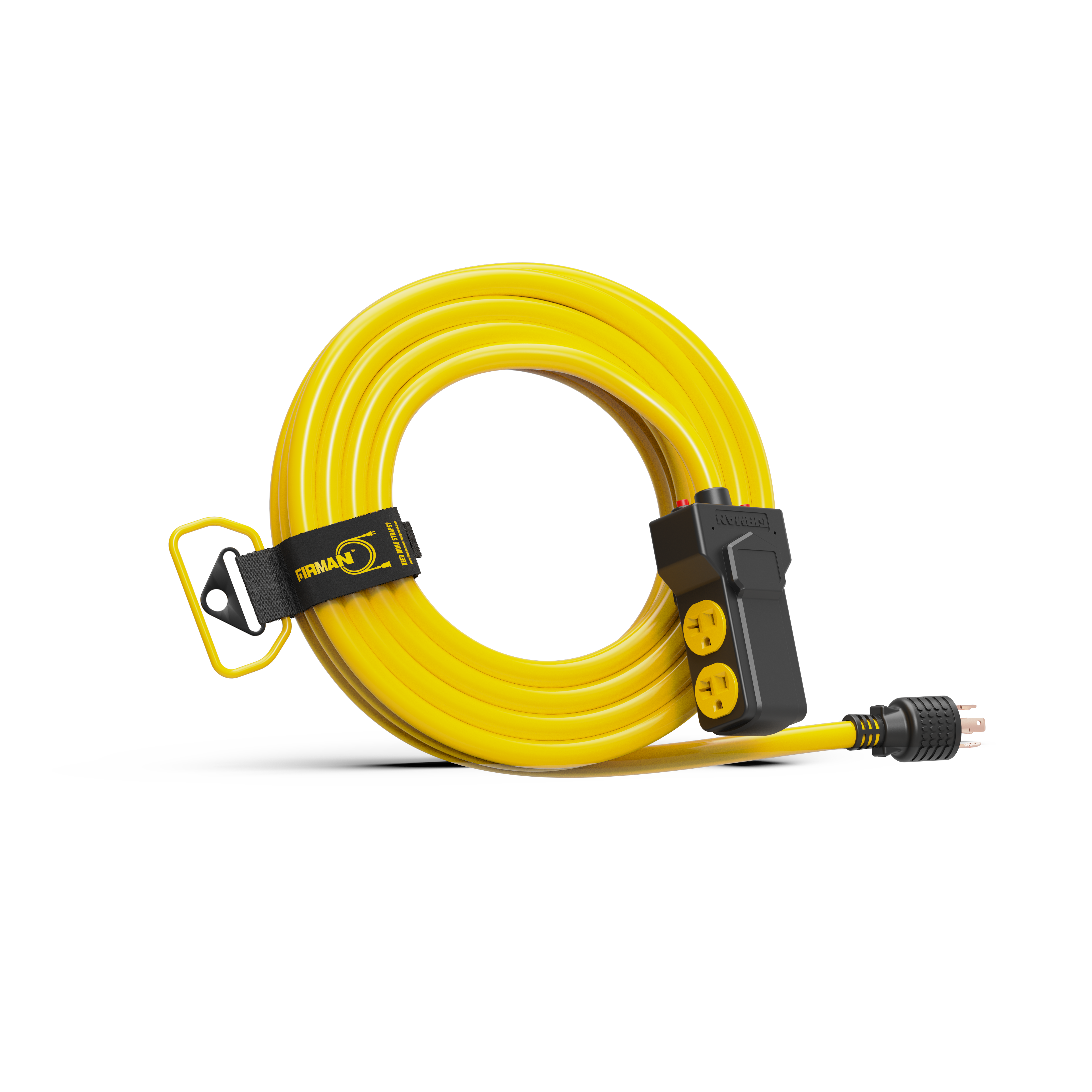 Heavy Duty L14-30P to (4) 5-20R 25-Foot Extension Cord - Power Your RV, Camper, or Outdoor Equipment Safely