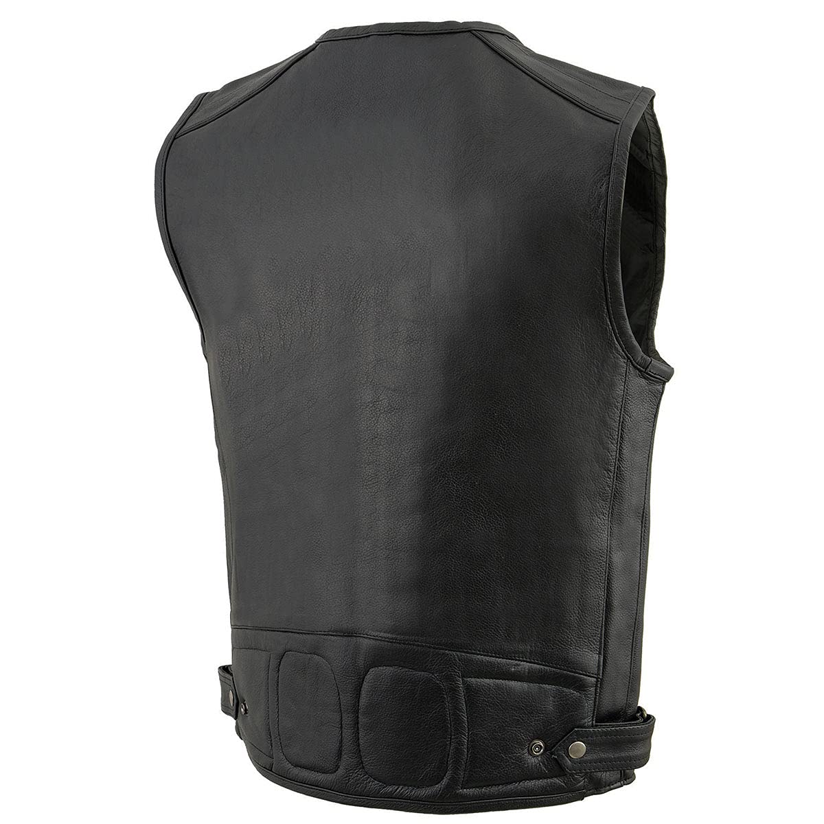 Milwaukee Leather MLM3580 Men's Black Super Utility Multi-Pocket Motorcycle Vest - Durable Biker Vest for Riding, Travel & Outdoor Adventures