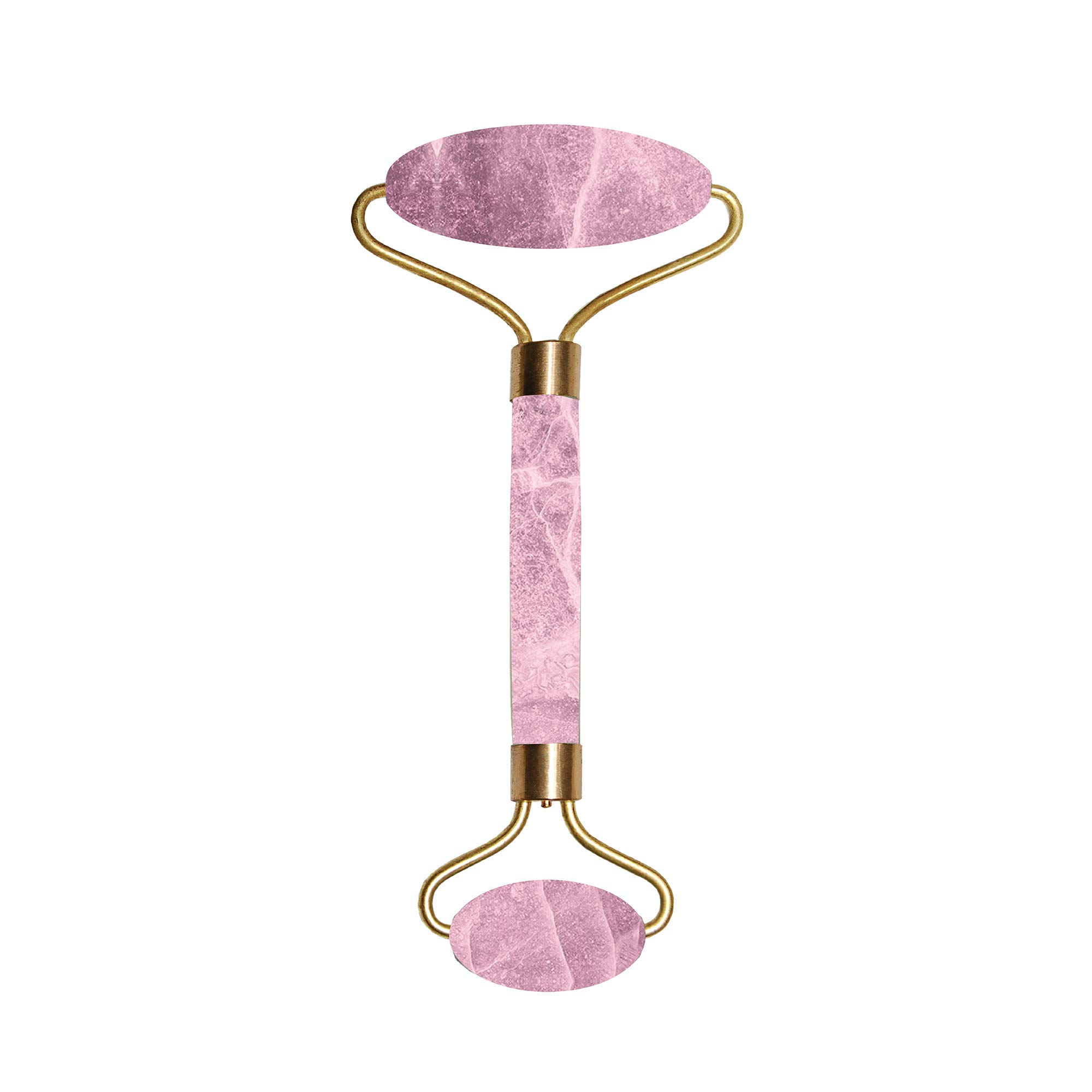 Danielle Jade Roller & Rose Quartz Facial Massager - Dual Head Jade Stone Roller for Face & Neck, Reduce Puffiness & Wrinkles, Perfect for Skincare Routine, Relaxation & Self-Care at Home or Travel
