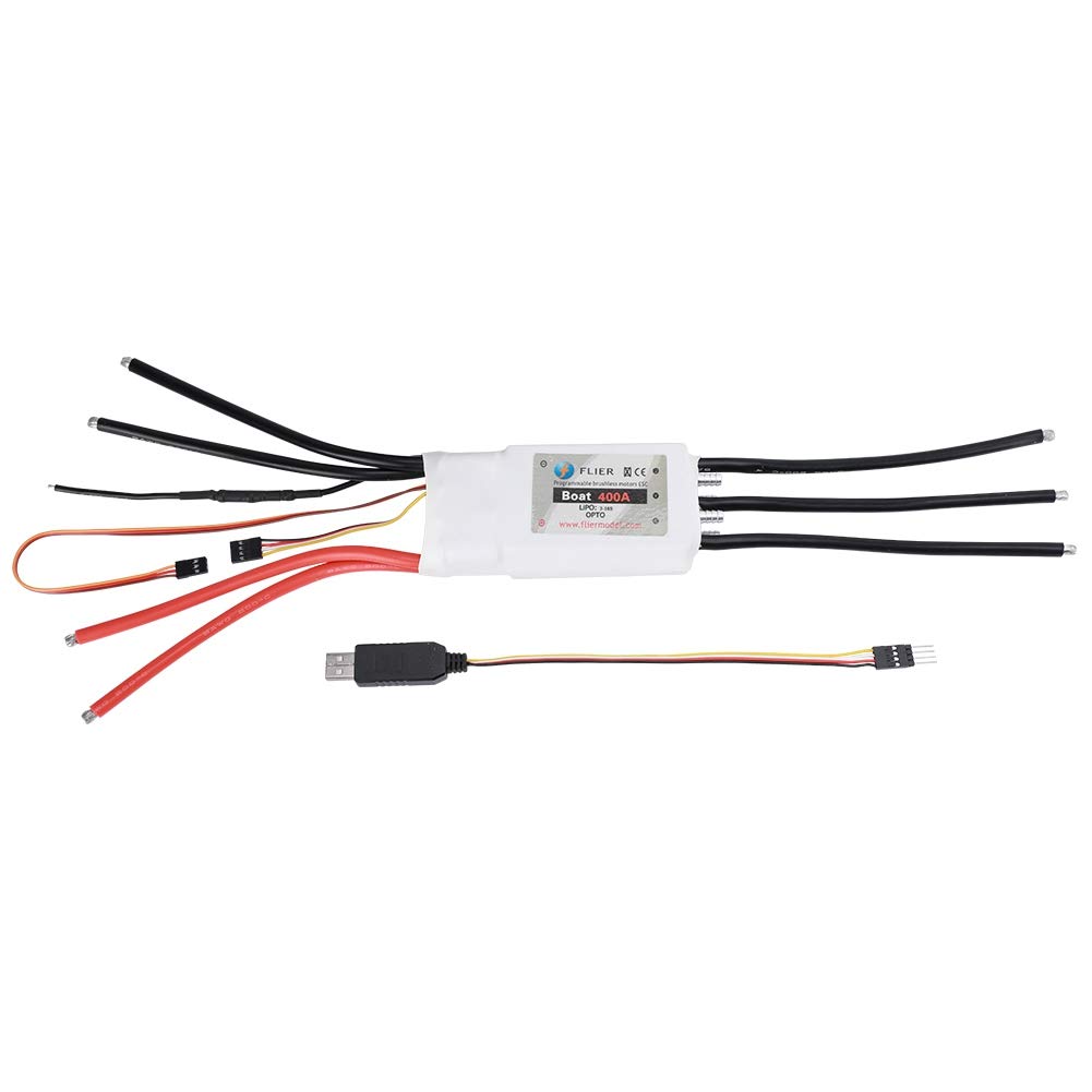 High-Performance Boat Marine ESC for Brushless Motor - 8-70V Waterproof Electronic Speed Controller with Auto-Detection for RC Boats, Jet Skis & Marine Vehicles - Ideal for Racing, Hobby & Professional Use