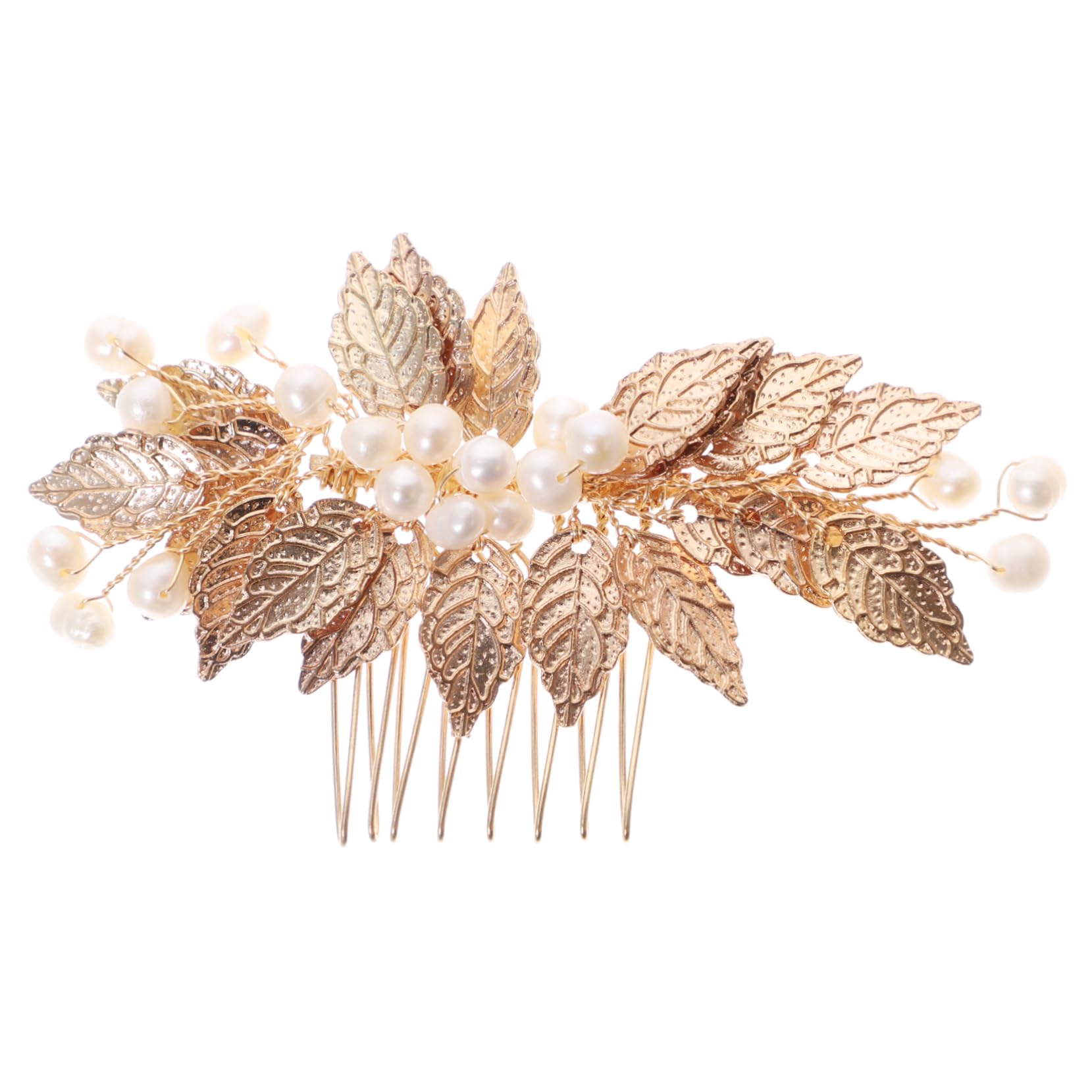 Elegant Rhinestone Bridal Hair Clips for Women - Pearl Flower Hair Comb Barrettes with Alloy Inserts - Perfect for Weddings, Prom, Parties & Special Occasions