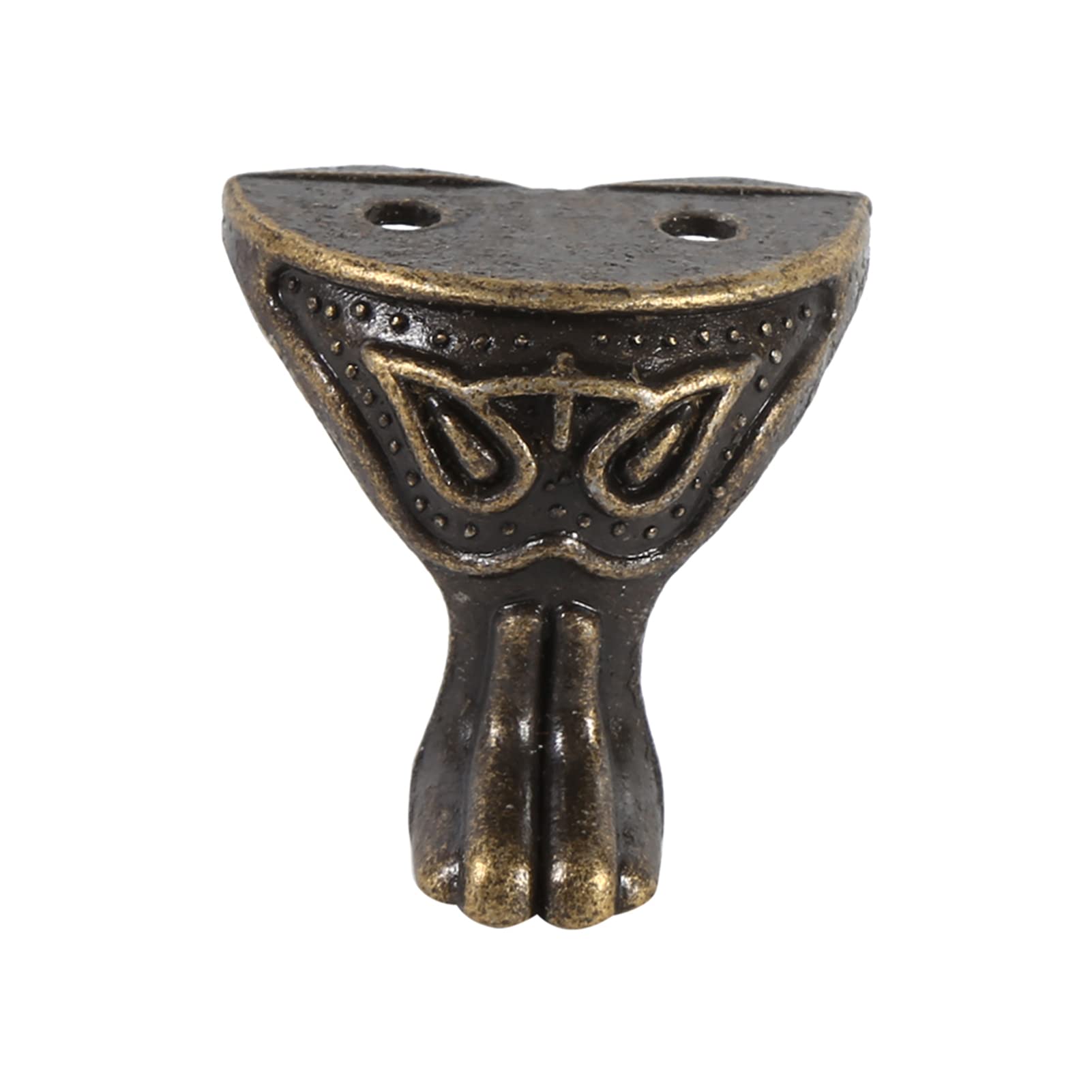 YOUTHINK 4Pcs Antique Brass Box Legs - Decorative Feet for Jewelry Gift Boxes, Wood Cases & Vintage Furniture - Corner Protectors for Enhanced Style & Protection | Perfect for DIY Projects, Home Decor & Furniture Restoration