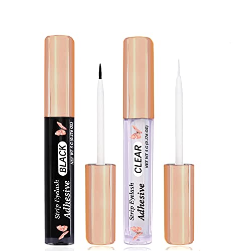 2 Pack Eyelash Glue - Super Strong Hold, Latex-Free & Waterproof False Eyelash Adhesive for Sensitive Eyes | Perfect for Daily Wear, Special Occasions & Professional Makeup Artists