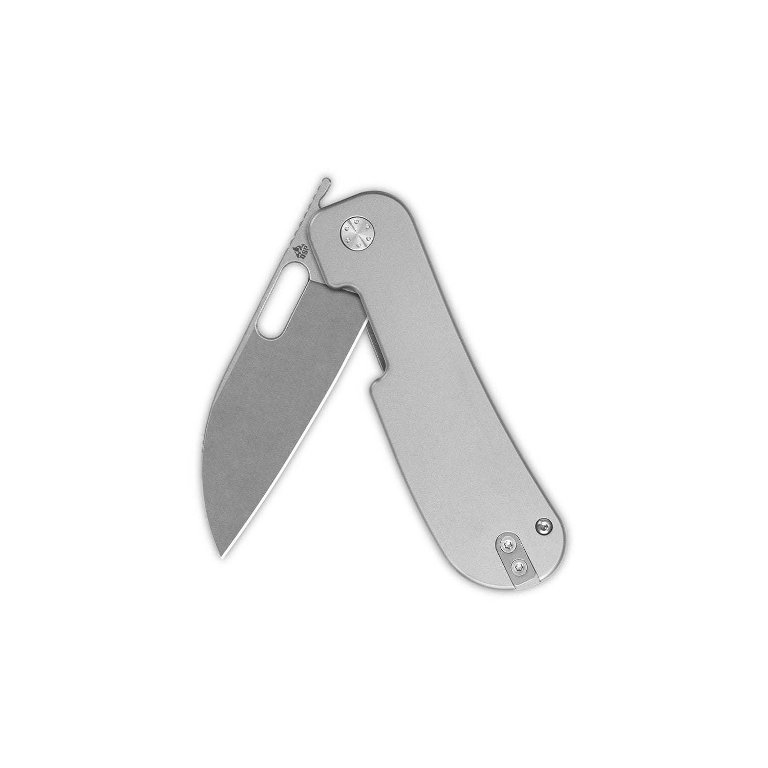 QSP Variant PE Liner Lock Pocket Knife - 14C28N Stainless Steel Blade & Titanium Handle - EDC Folding Knife for Camping, Hiking, Survival and Everyday Carry