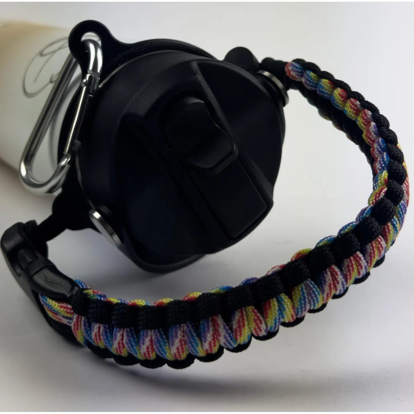 Paracord Handle with Clip for Water Bottles - Durable & Adjustable for Hiking, Camping, and Outdoor Adventures