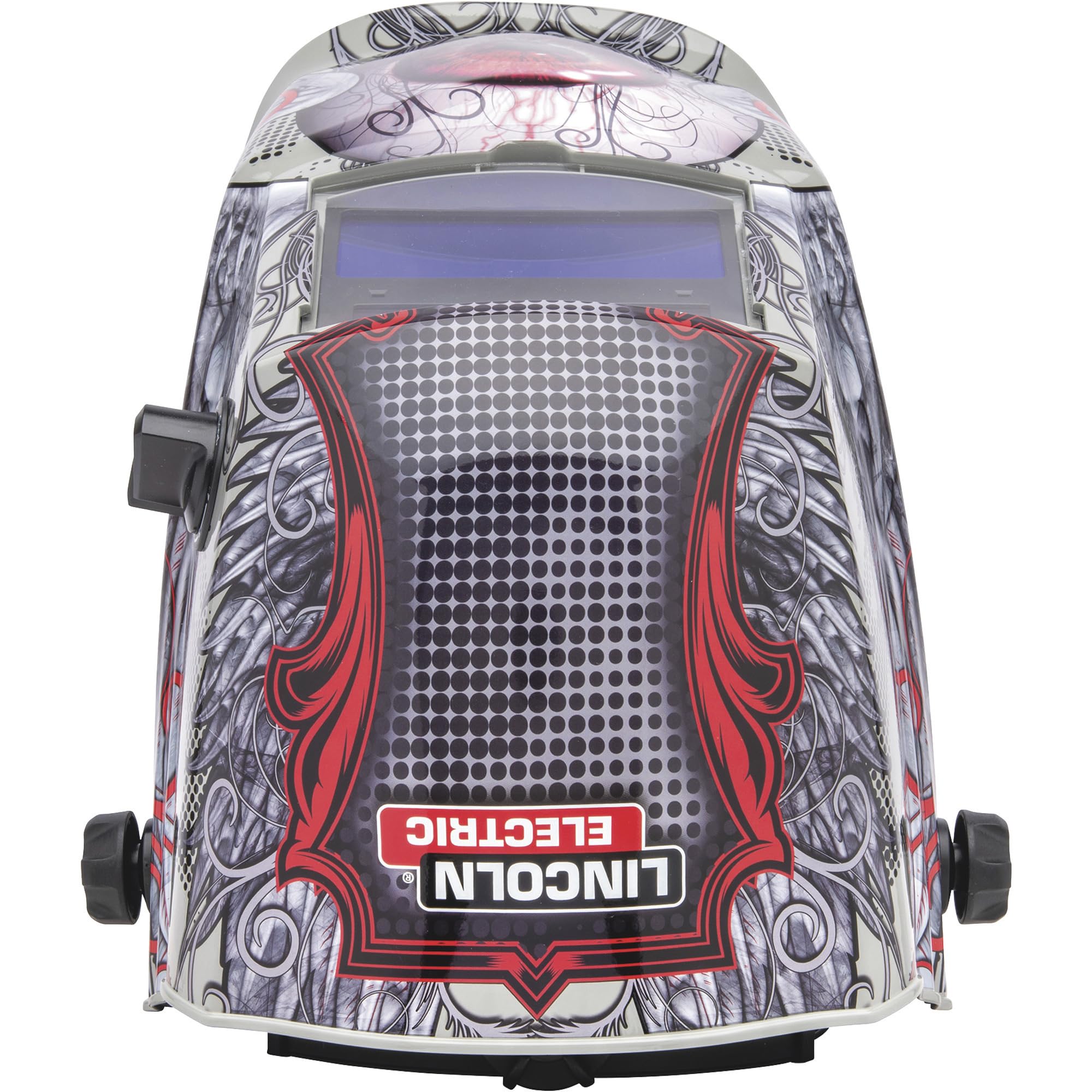 Auto Darkening Welding Helmet with Shade 9-13 Adjustable Lens - Tan/Red for Arc, MIG, TIG Welding - Perfect for DIY, Construction & Metal Fabrication