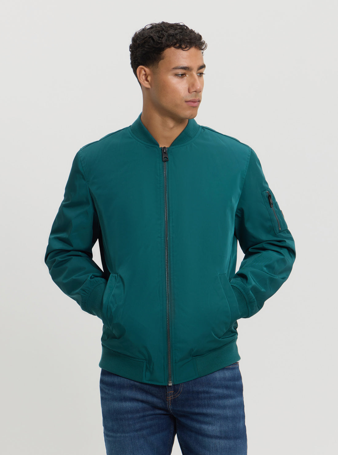 Stylish Green Satin Bomber Jacket for Women - Lightweight Fashion Outerwear - Perfect for Casual Wear, Night Out & Street Style
