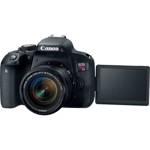 Canon EOS Rebel T7i 800D DSLR Camera with 18-55mm Lens, Memory Card & Flash Kit - Perfect for Travel Photography, Vlogging & Professional Shooting