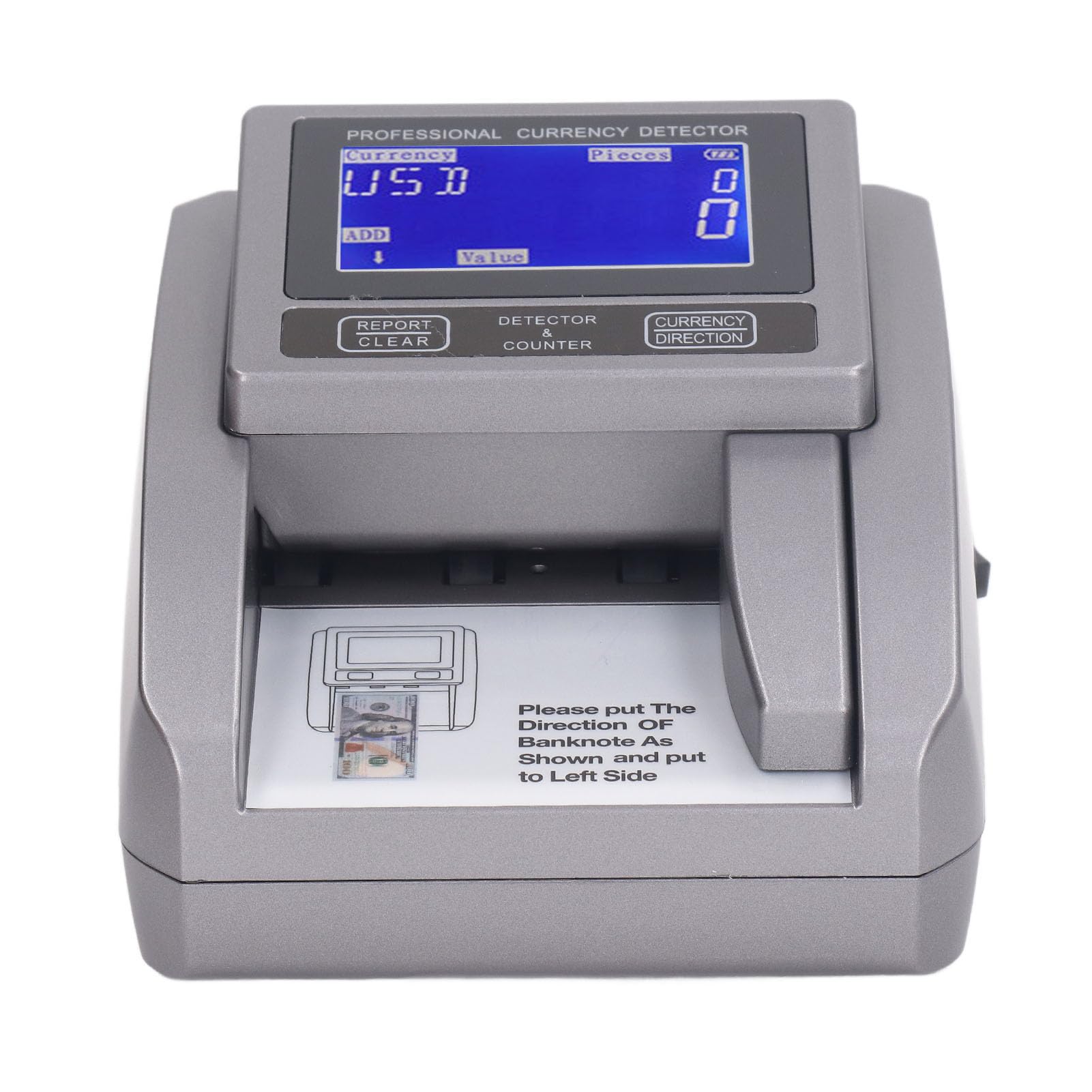 Commercial Money Counter Machine with IR, MG, MT Detection - Accurate Bill Counter with HD LCD Display for Banks & Retail Stores | Perfect for Cash Handling in Businesses, Banks, and Retail Shops (US)