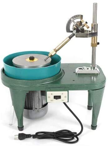 Professional Jewelry Polishing Machine 110V 60Hz 180W - Gemstone Grinding & Faceting Benchtop Polisher Tool for Jewelers, DIY Crafts, and Gemstone Enthusiasts - Perfect for Jewelry Making, Stone Cutting, and Metal Polishing Workshops