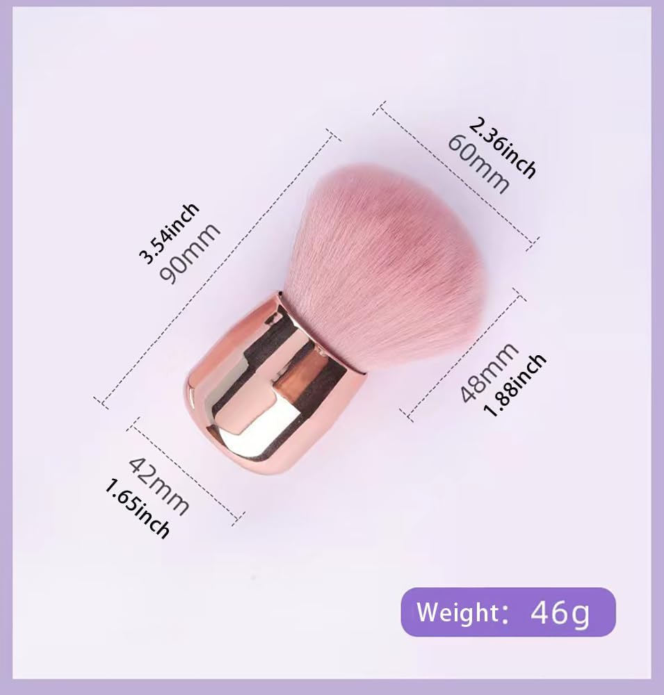 Fluffy Kabuki Brush for Powder & Liquid Makeup - Travel Size
