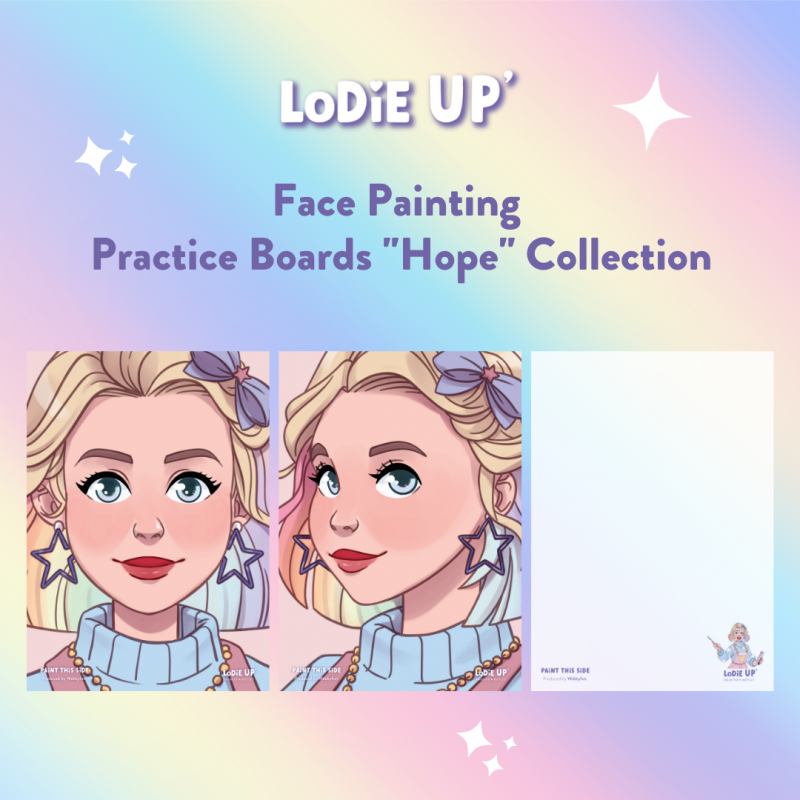 LODIE UP Practice Board HOPE Transparent - Perfect for Calligraphy, Hand Lettering, and Art Practice at Home or School