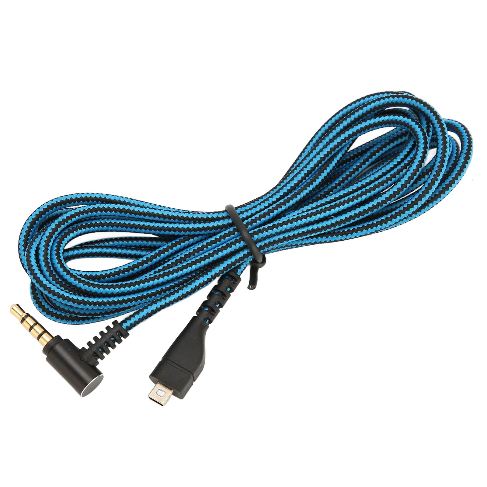 Premium 90 Degree Right Angle Aux Audio Cable - OFC Copper Replacement Headphone Cable for Steelseries Arctis 3/5/7/Pro Gaming Headsets - 2m/6.6ft - Perfect for Gaming, Music & Home Theater Systems