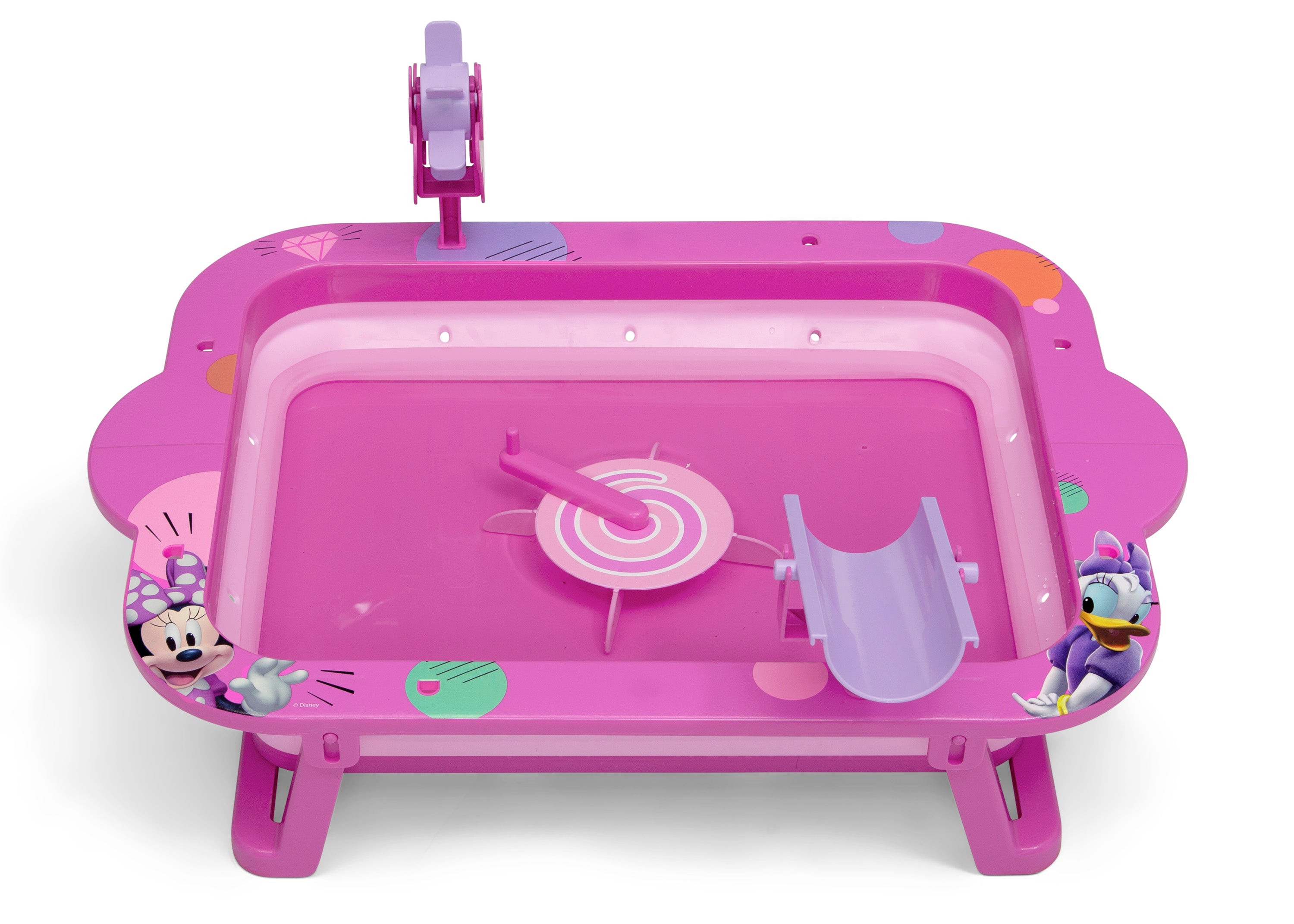 Minnie Mouse Collapsible Water Activity Table for Toddlers - Portable Kids Water Play Table for Outdoor & Indoor Fun - Perfect for Backyard, Pool, and Playroom
