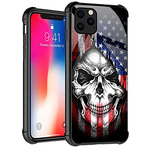 American flag Skull stone