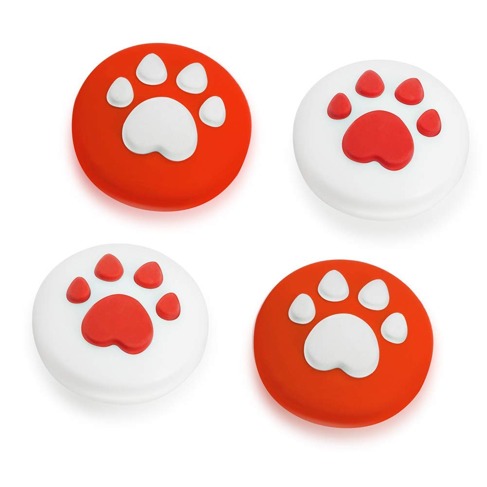 Oritikur Soft Silicone Cat Claw Thumb Grips for Nintendo Switch & Lite - Comfortable Joystick Caps & Analog Stick Covers for Joy-Con Controllers - Perfect for Gaming, Travel Protection and Enhanced Grip