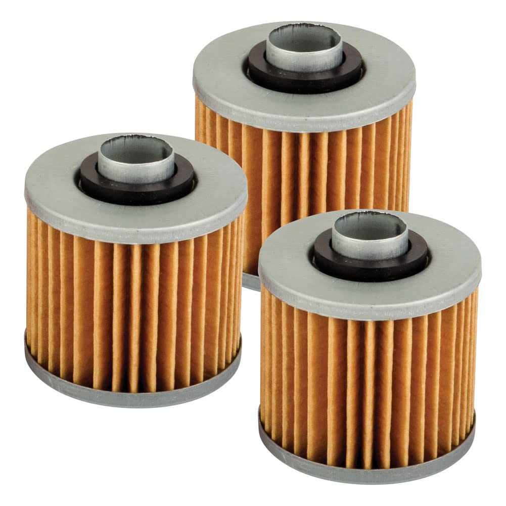 Premium Tusk First Line Oil Filter 3-Pack - Compatible with Yamaha Raptor 700 (2006-2025) & Raptor 700R (2013-2025) - High Performance Engine Protection for Off-Road ATV Riding & Dirt Bike Maintenance