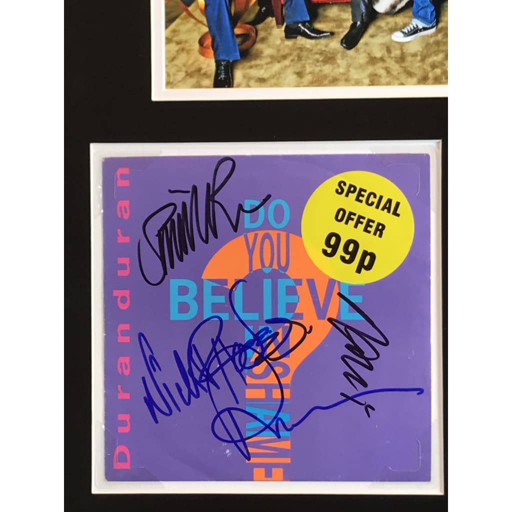 Duran Duran Autographed Memorabilia with JSA COA - Signed Collectible for Music Fans & Memorabilia Collectors - Perfect for Display in Home, Office or Music Room