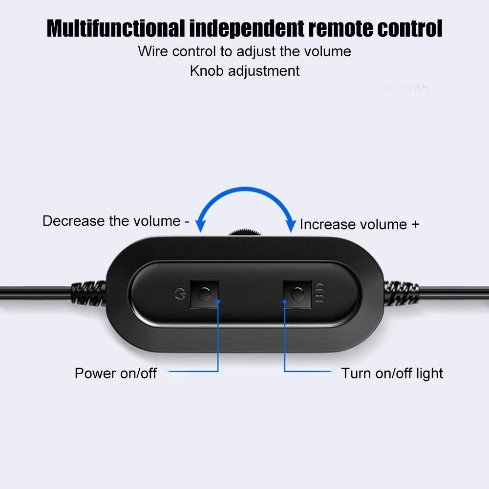 Ciglow Mini Computer Speakers with USB Power & 3.5MM Stereo Audio Cable, Low Frequency Wired Desktop Speakers for PC, Laptop, MP3 Player, Smartphone - Perfect for Home Office, Gaming, and Music Listening (Black)