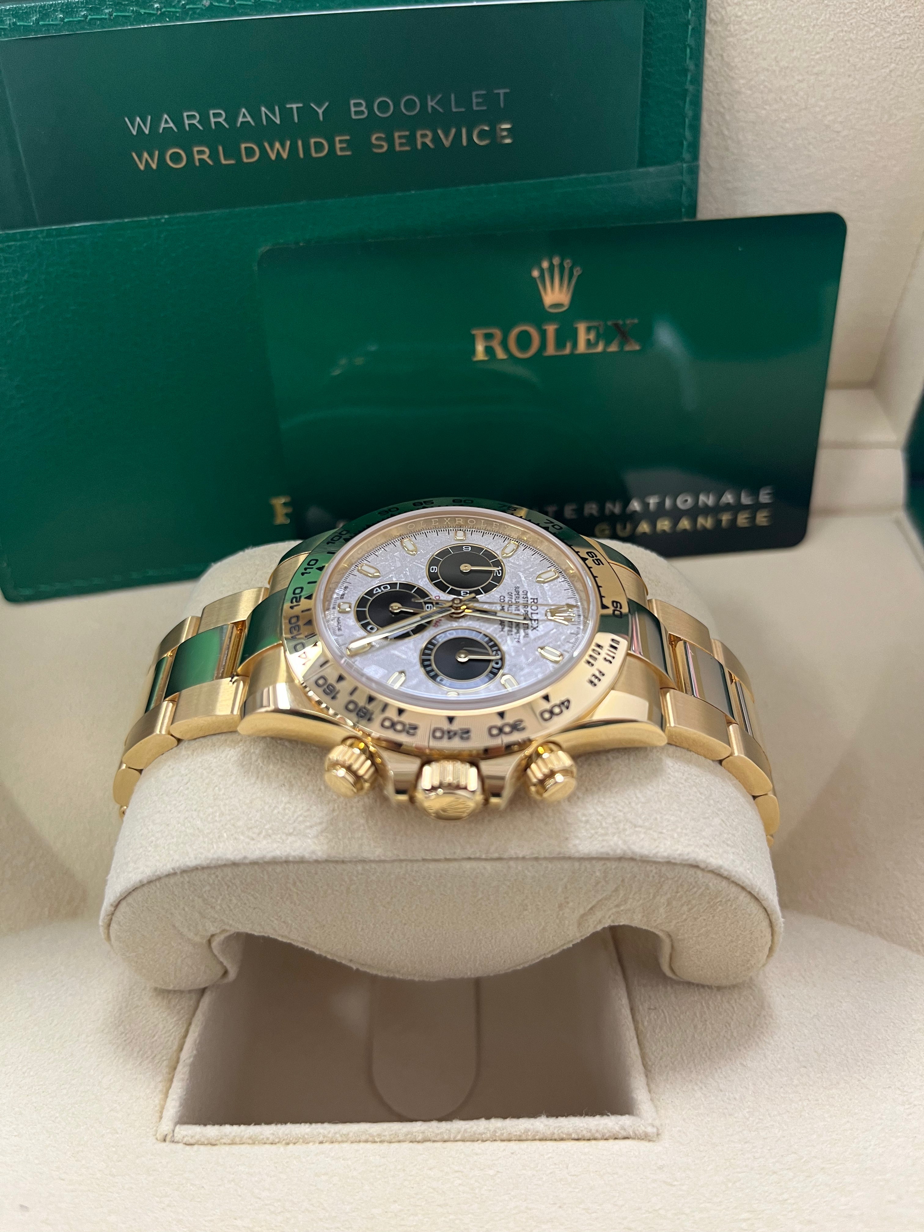 Rolex Cosmograph Daytona Men's Watch - Meteorite & Black Dial, Oyster Bracelet (Ref# 116508) | Luxury Chronograph for Business, Gifting & Special Occasions