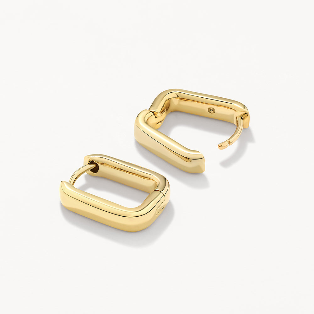 Mini Gold Paperclip Earrings - Trendy Minimalist Jewelry for Women - Perfect for Everyday Wear & Gifting