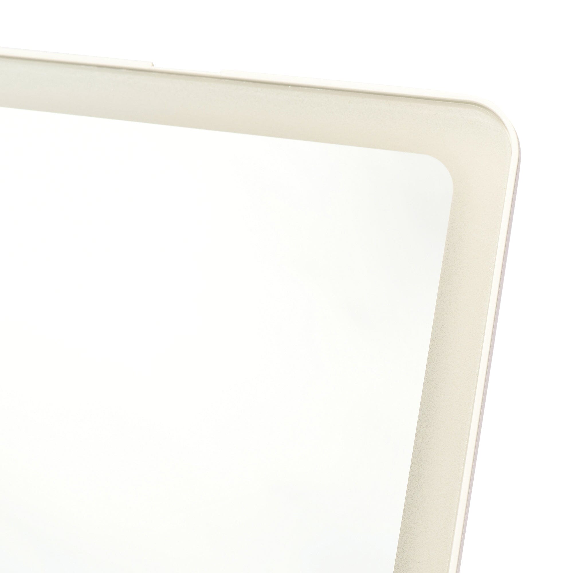 LED Folding Mirror with Adjustable Brightness - Portable Vanity Mirror for Makeup, Travel & Home Use - White