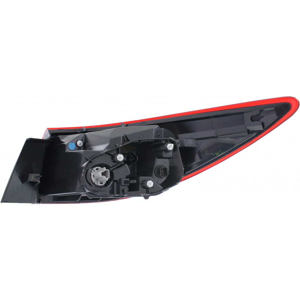 Mazda 6 2014-2017 Driver Side Tail Light Assembly - CAPA Certified Replacement for MA2804113 & MA2804113C (GJR951160A) - Outer Bulb Type - Perfect for Night Driving & Enhanced Vehicle Safety