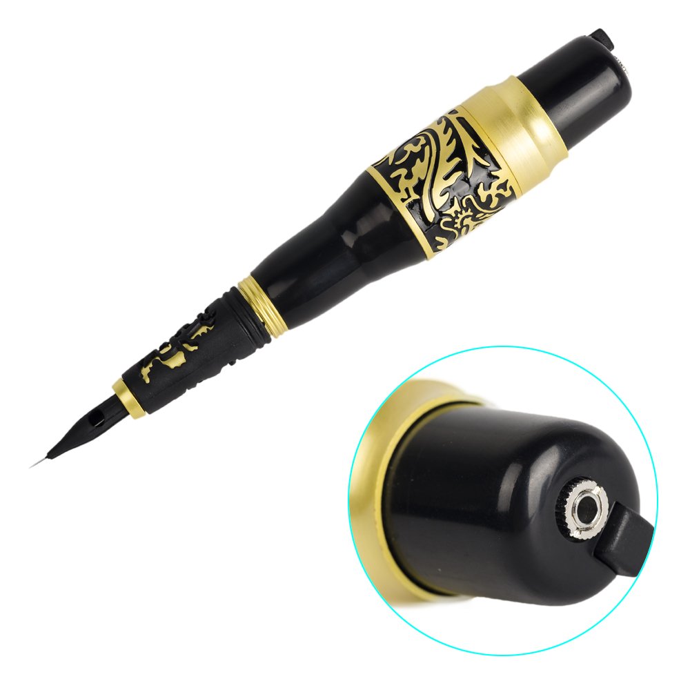 VideoPUP Tattoo Pen Makeup Kit - Professional Eyebrow Tattoo Pen & Cosmetic Machine with 50 Needles & 50 Tips (K04) | Perfect for Permanent Makeup, Microblading & Beauty Salon Use