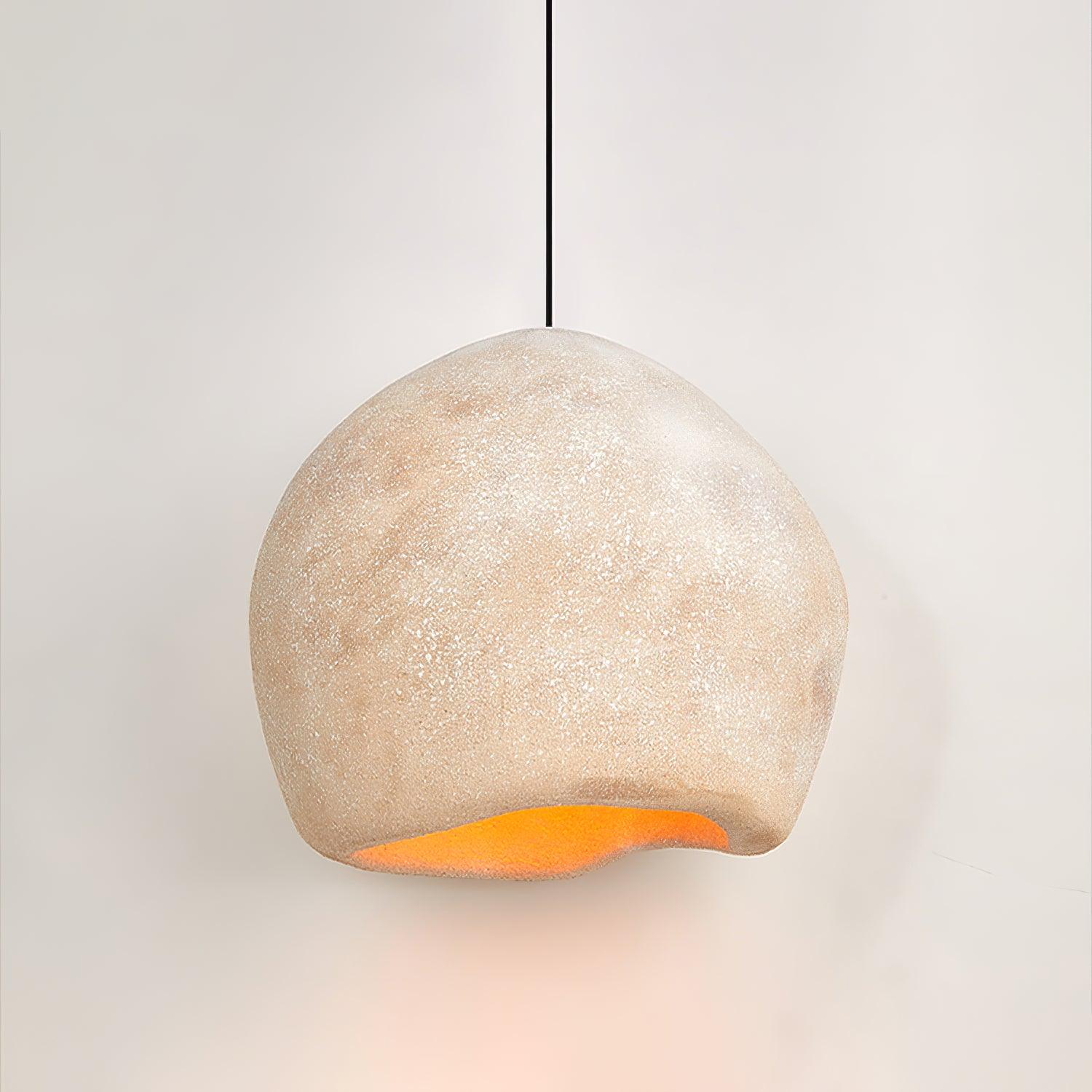 Modern Crete Pendant Lamp - Handcrafted Glass Ceiling Light Fixture for Dining Room, Kitchen, or Bedroom Decor