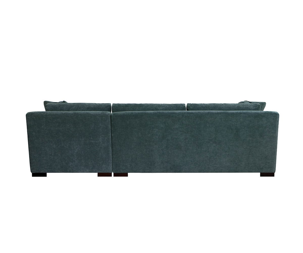 Jaden Right Chaise Sectional Sofa - Modern L-Shaped Couch with Reversible Chaise Lounge for Living Room, Family Room, or Home Theater - Comfortable Fabric Upholstery and Sturdy Wood Frame