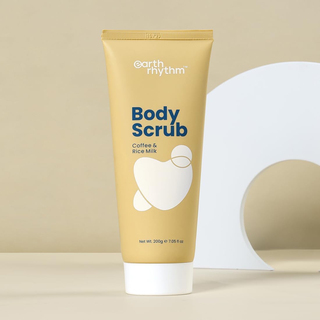 Organic Coffee & Rice Milk Body Scrub - Exfoliates, Brightens & Hydrates Skin | Natural Dead Skin Cell Remover & Moisturizer | Spa Quality 200g for Dry, Rough Skin - Perfect for Shower & Self-Care Routine
