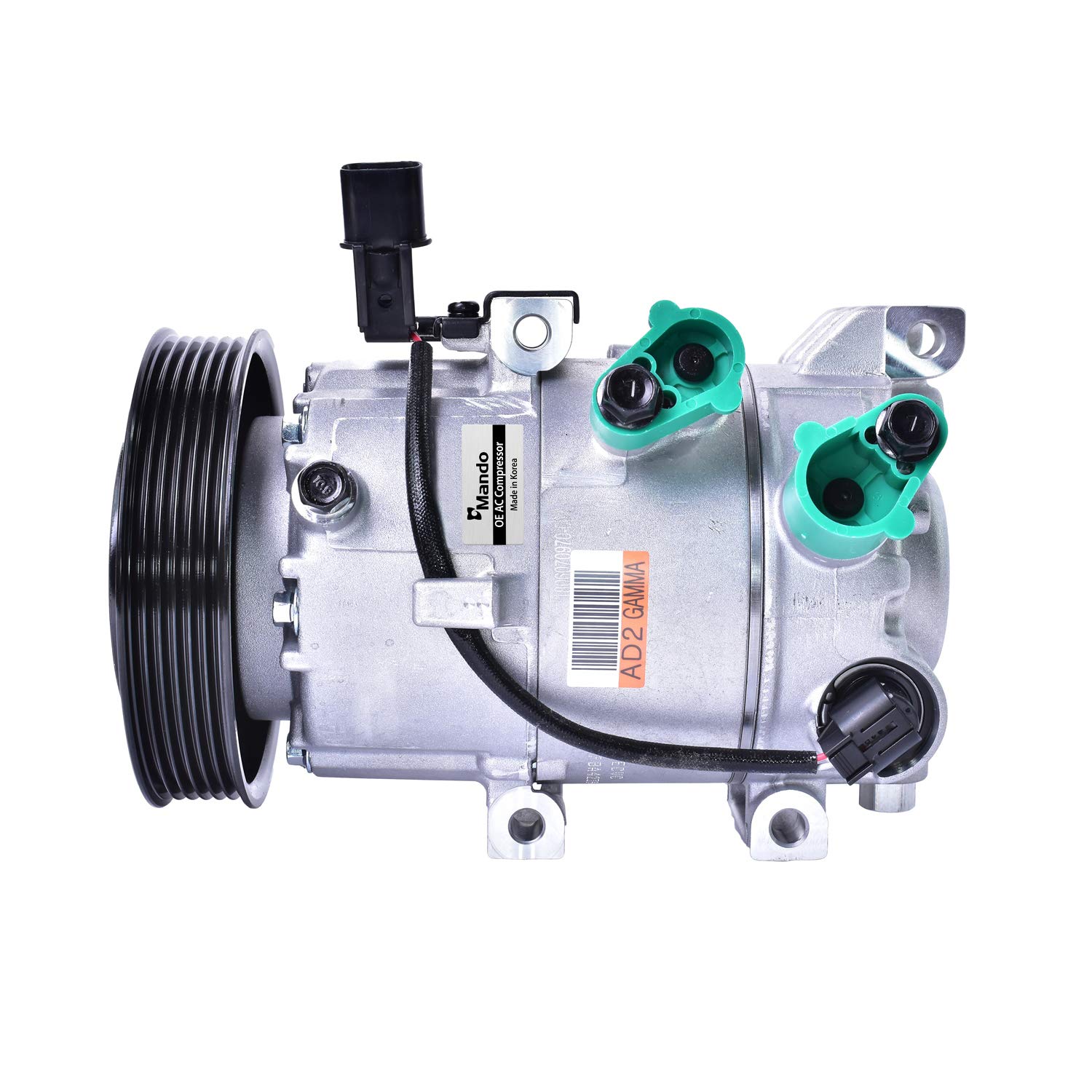 Original Equipment Mando 10A1445 AC Compressor with Clutch - Pre-Filled Oil | Compatible with Multiple Car Models | Perfect for AC Repair & Auto Maintenance
