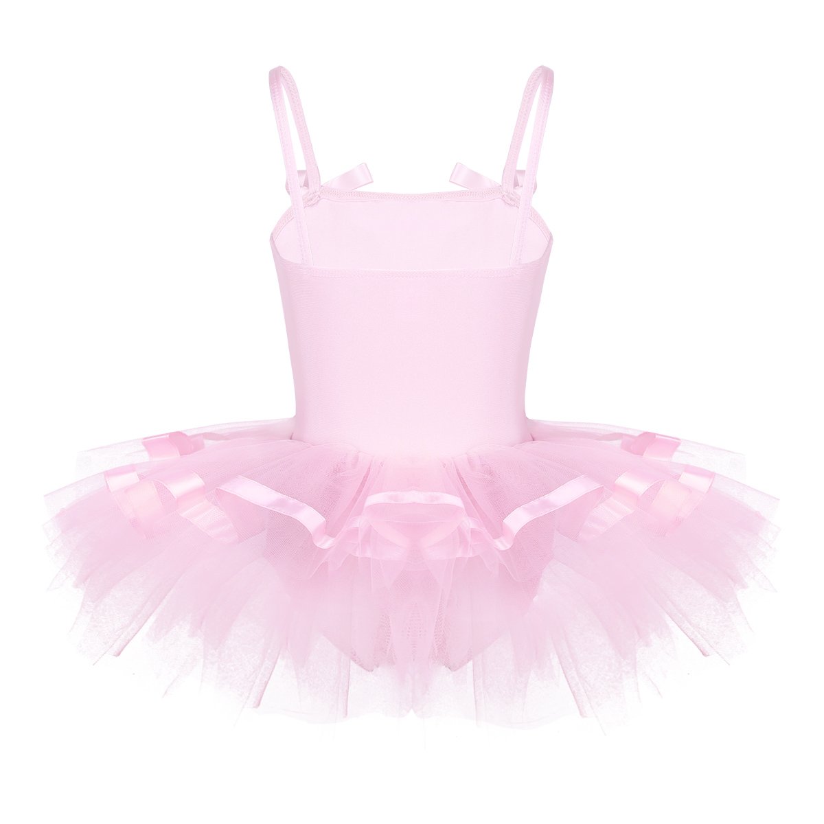 Agoky Girls Sleeveless Ballet Leotard with Tutu Skirt - Dance Costume for Kids Ballerina, Ballet Class, Recital & Performance (Pink, Size 4-6) | Perfect for Dance Practice, Competition and Birthday Parties