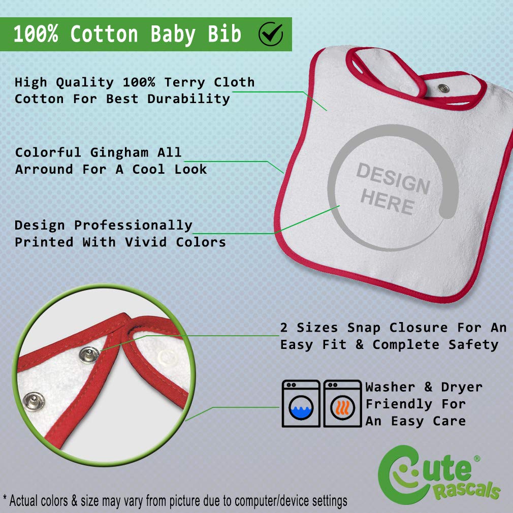 Soft Cotton Baby Bibs & Burp Cloths with Zodiac Scorpio Design - White & Red for Toddler Boys & Girls | Perfect for Feeding Time & Messy Play