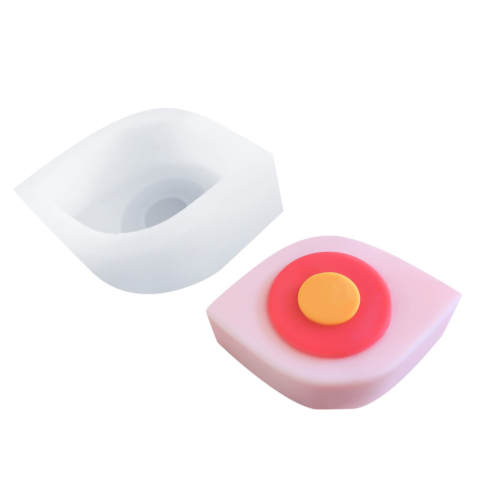 3D Eye Shaped Silicone Candle Mold - Creative Aromatherapy Candle Making Kit for DIY Home Decor, Halloween & Meditation Candles