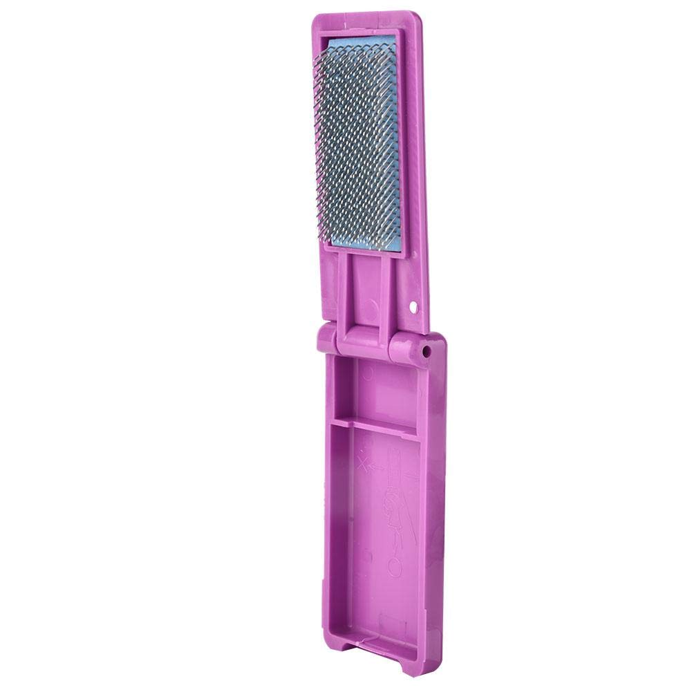 Latin Salsa Tango Dance Shoe Brush - Portable Foldable Ballroom Dancing Shoe Cleaner for Women & Men (5 Colors - Purple) | Perfect for Dance Studios, Competitions & Practice Sessions