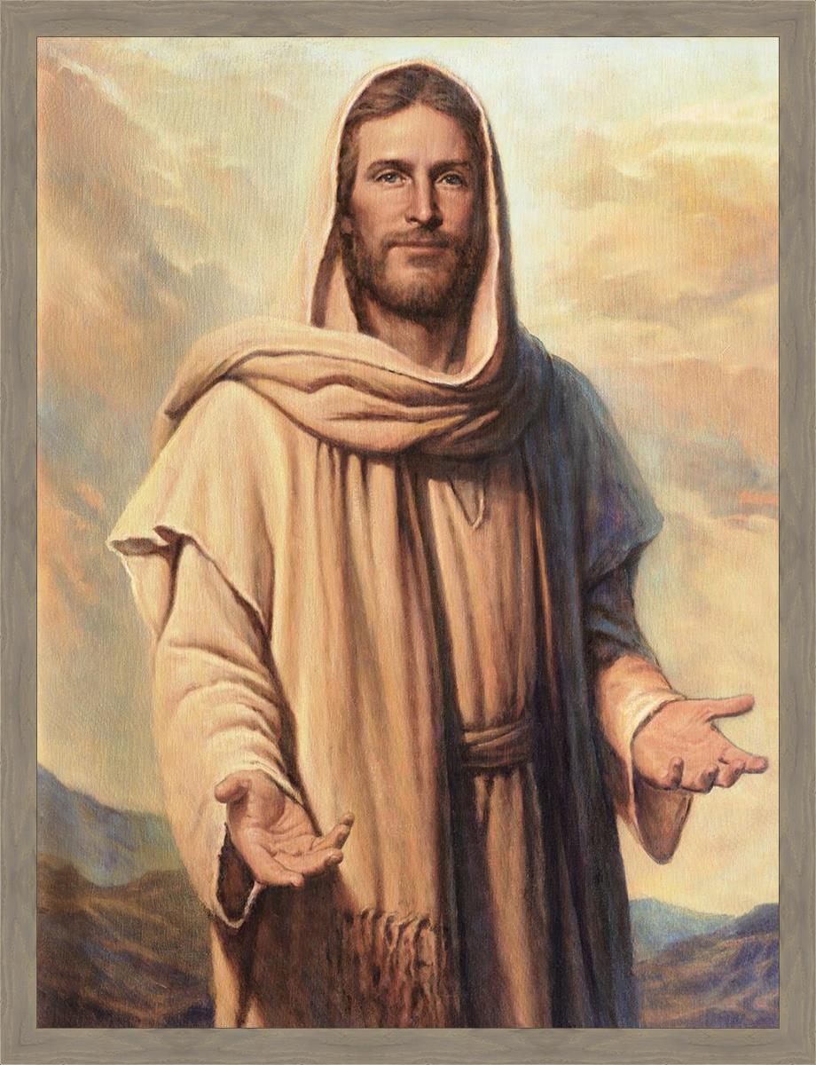 Abide With Me Large Wall Art - Inspirational Canvas Print for Living Room, Bedroom & Office Decor - Perfect for Home, Church & Spiritual Spaces